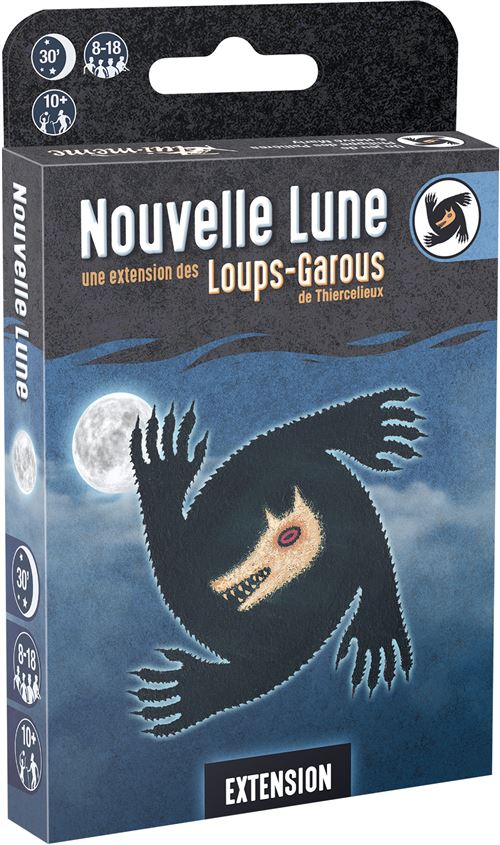 Boite de Jeu d’ambiance Asmodee Loups-Garous Ext Nouvelle Lune Version Eco