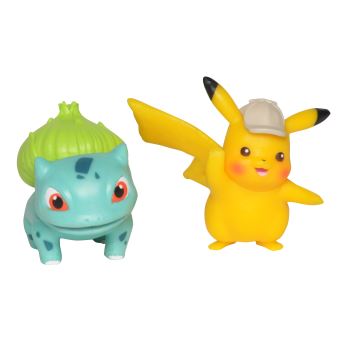 Pack de 2 figurines Pokémon Pikachu et Bulbizarre 5 cm