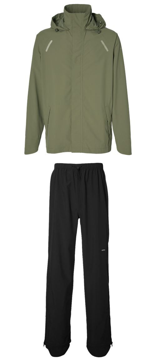 Ensemble de pluie unisexe Basil Hoga Taille XL Vert et Noir