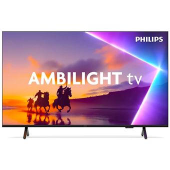 Philips 55PUS8550 - Classe de diagonale 55" TV LCD rétro-éclairée par LED - QLED - Smart TV - TITAN OS - 4K UHD (2160p) 3840 x 2160 - HDR - noir mat - 1