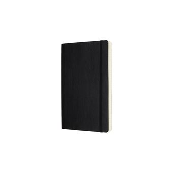 Carnet augmenté classique grand format quadrillé Moleskine couverture souple Noir