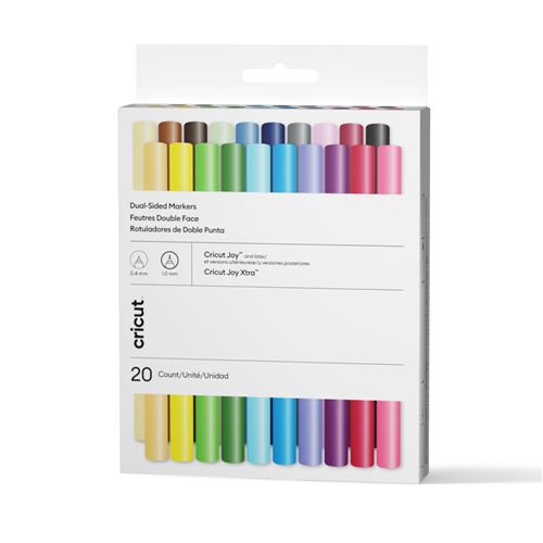 Ensemble Marqueurs Double Faces Joy Cricut 2011825 – 20 Couleurs Assorties - vue 2