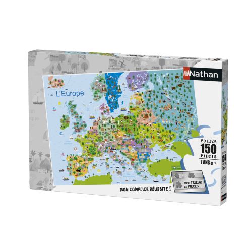 Puzzle 150 pièces Nathan Carte d'Europe