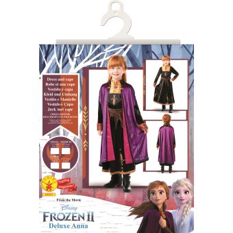 Déguisement Anna Luxe La Reine Des Neiges 2 Fille 5/6 Ans Violet I-300507m 5/6 ANS - Coloris : Violet - I-300507M