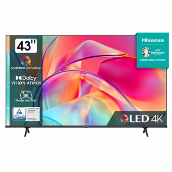 TV QLED Hisense 43E79KQ 108 cm 4K UHD Smart TV Noir