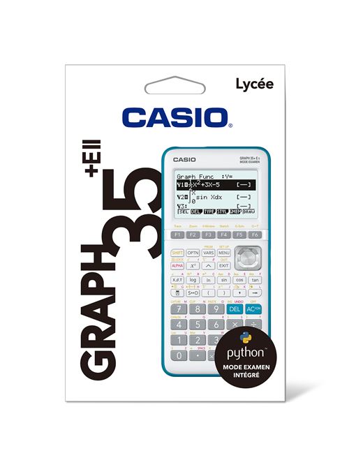 Calculatrice graphique Casio Python Graph35 + EII - Calculatrice