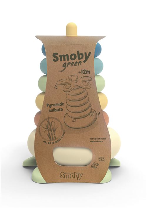 Jeu d'éveil 2 en 1 Smoby Green Pyramide fleur culbuto