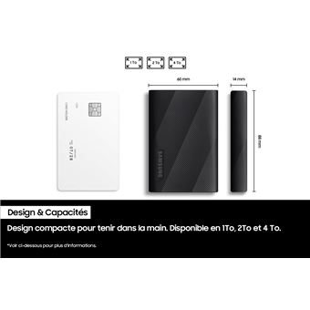 Disque SSD Externe Samsung Portable T7 MU-PC2T0R/WW 2 To USB 3.2 Rouge  Métallique - Fnac.ch - SSD externes