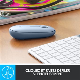 Souris sans fil Logitech Pebble M350 Bluetooth Gris