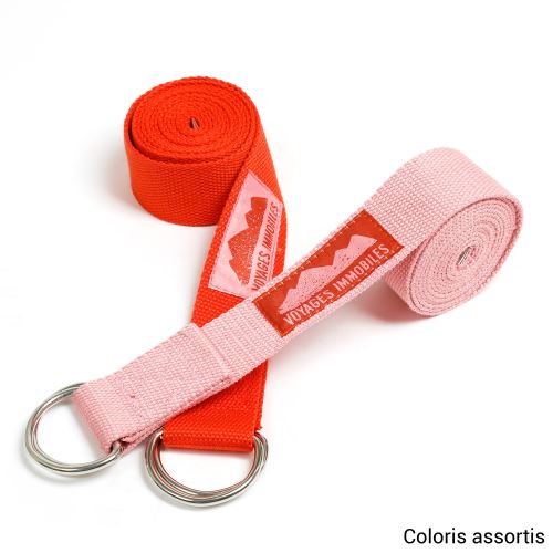 Sangle De Yoga French Bull 1,5 X 72 Pouces – Bleu Et Vert Ombré, Super Flexible