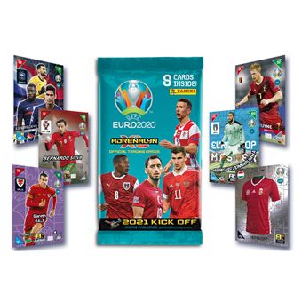 Boîte métal de 6 pochettes Panini Foot Trading Cards UEFA EURO 2020