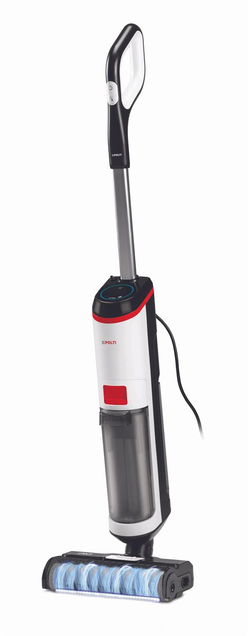 Polti RollySteam WD10 Aspirateur balai 3-en-1 Secteur Sec&humide HEPA Sans sac 0,8 L 750 W Noir, Blanc