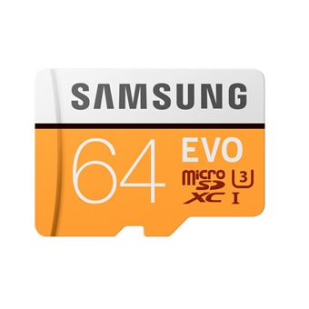 Carte mémoire micro SD Samsung Evo 64 Go - 1