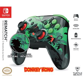 Manette sans fil Turtle Beach® Rematch™ Donkey Kong™ pour Nintendo Switch™ Nintendo Switch™ Lite Nintendo Switch™ Modèle OLED et Nintendo Switch™ 2