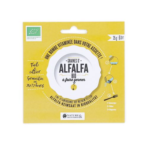 Graines d'alfalfa bio à faire germer