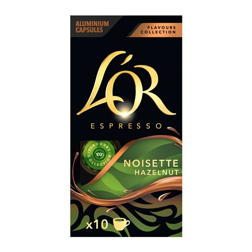 L''OR ESPRESSO FLAVOURS NOISETTE X10 52GR