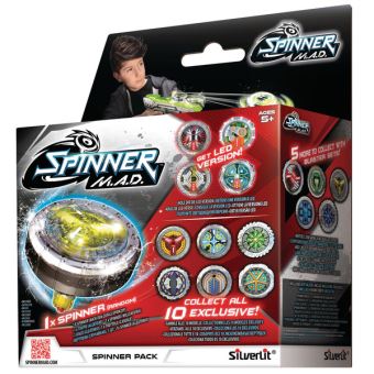 Toupies Super Spinner Arena - 4 toupies en métal différentes - avec