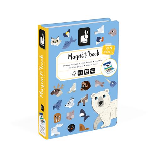 Janod Jeu Éducatif Magnéti'book Animaux Polaires