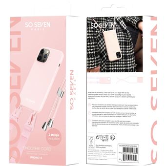 Coque silicone So Seven pour iPhone 13 Rose