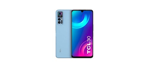 TCL 30 - 4G smartphone - dual-SIM - RAM 4 GB / Internal Memory 64 GB - microSD slot - OLED-scherm - 6.7 - 2400 x 1080 pixels (60 Hz) - 3x achtercamera's 50 MP, 2 MP, 2 MP - front camera 8 MP - muzeblauw
