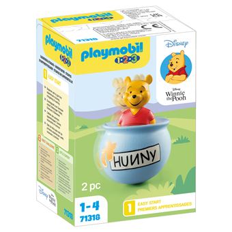 Playmobil 1.2.3 Disney 71318 Winnie l'ourson et culbuto pot de miel