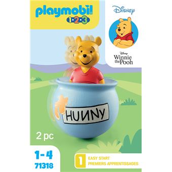 Playmobil 1.2.3 Disney 71318 Winnie l'ourson et culbuto pot de miel