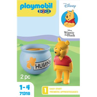 Playmobil 1.2.3 Disney 71318 Winnie l'ourson et culbuto pot de miel