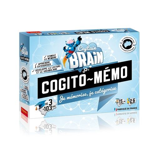 Jeu D’Ambiance Captain Brain Cogito Mémo Je Mémorise Je Catégorise
