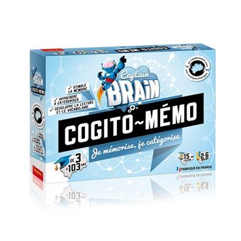 Jeu d’ambiance Captain Brain Cogito Mémo Je mémorise Je catégorise
