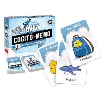 Jeu d’ambiance Captain Brain Cogito Mémo Je mémorise Je catégorise