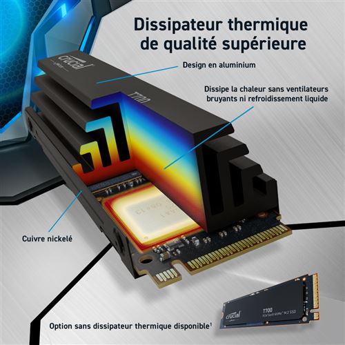 Disque dur SSD interne Seagate FireCuda 530 Heatsink 4 To Noir - Fnac.ch -  SSD internes