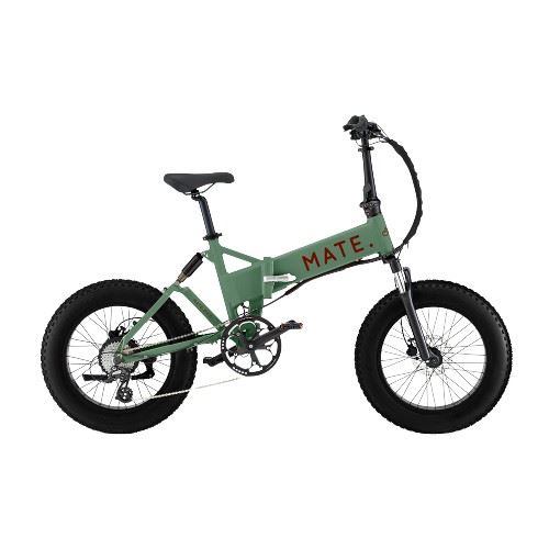 Mate elektrische fiets. Mate X Dusty Legergroen
