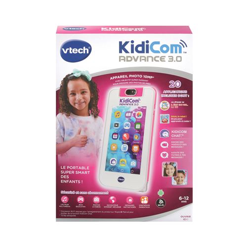 Portable pour les juniors Vtech Baby KidiCom Advance 3.0 Blanc et Rose