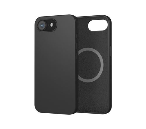 Coque en silicone MagSafe WeFix Noir pour iPhone 16e