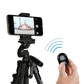 Trépied sans fil Bluetooth selfie stick pour Smartphone avec lumière LED  HMC Noir - Fnac.ch - Accessoire photo, vidéo pour téléphone mobile