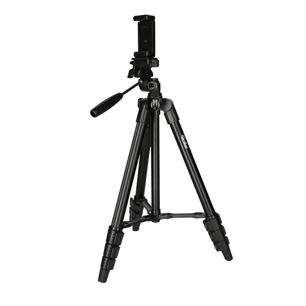 Lampadaire Trépied en Métal Tiv 140cm Noir
