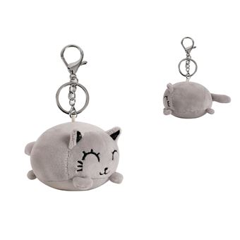 Porte-clés en peluche Itotal Cat Gris