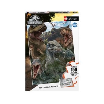 Puzzle 150 pièces Nathan Les dinosaures de Jurassic World 3