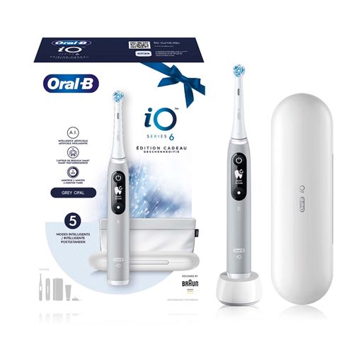 Brosse à dents électrique Oral-B iO Series 6 Edition Cadeau Gris