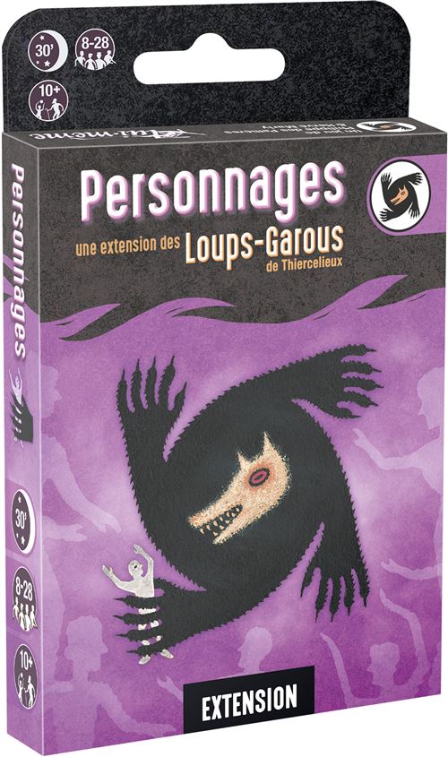 Boite de Jeu d’ambiance Asmodee Loups-Garous Ext Personnages Version Eco