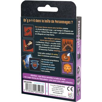 Jeu d’ambiance Asmodee Loups-Garous Ext Personnages Version Eco