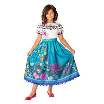 Enfant Encanto Mirabel fille cosplay Disney costume princesse robe fete bal  cadeau d'anniversaire avec Sac Frusde-Taille 140