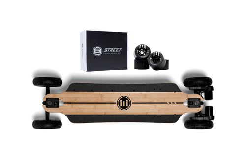 Evolve Skateboards GTR elektrisch skateboard Bamboo 2&1 3000 W Zwart en Beige