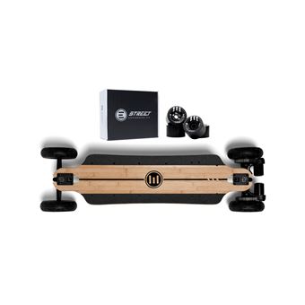 Skateboard électrique Evolve Skateboards GTR Bambou 2&1 3000 W Noir et Beige