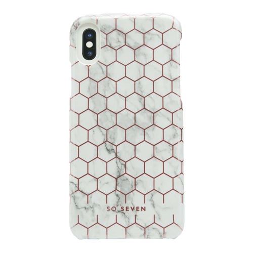 Coque So Seven Marbre Blanc pour iPhone XS