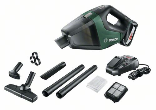 Aspirateur à main sans fil Bosch UniversalVac 06033B9101 18 V Vert et Noir avec batterie 2,5 Ah