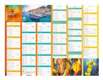 Calendrier Oberthur Color Story 2022 6 mois par Face 27 x 21 cm