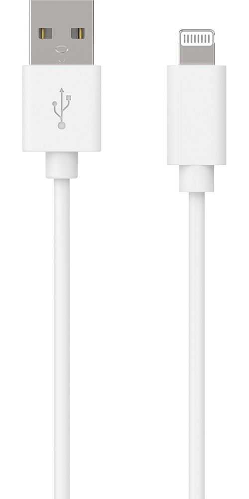 Bigben Connected - Lightning-kabel - USB male naar Lightning male - 1.2 m - wit - voor Apple 10.2-inch iPad; 10.5-inch iPad Air; iPad mini 5; iPhone 11, 8, SE, X, XR, XS, XS Max