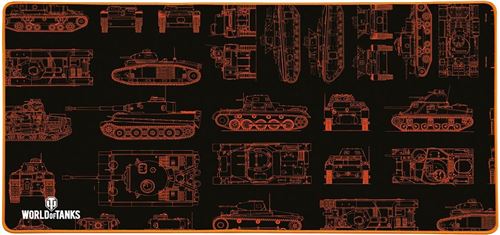 Konix Gaming Mousepad World of Tanks MP-25 Grootte XXL