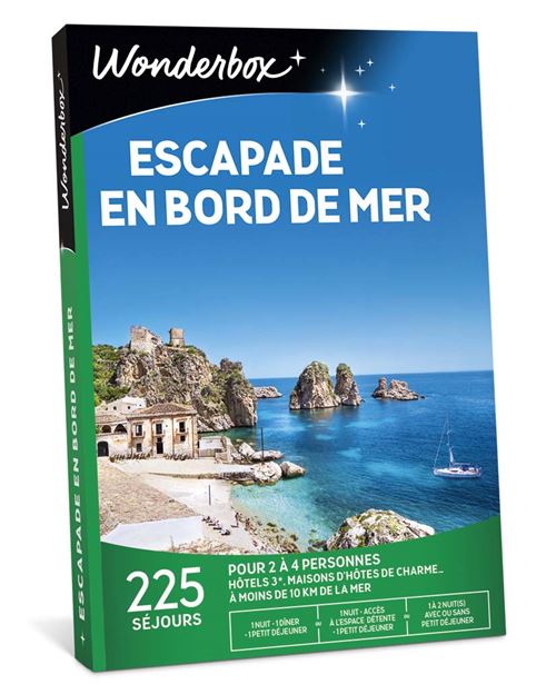 Coffret cadeau Wonderbox Escapade en bord de mer